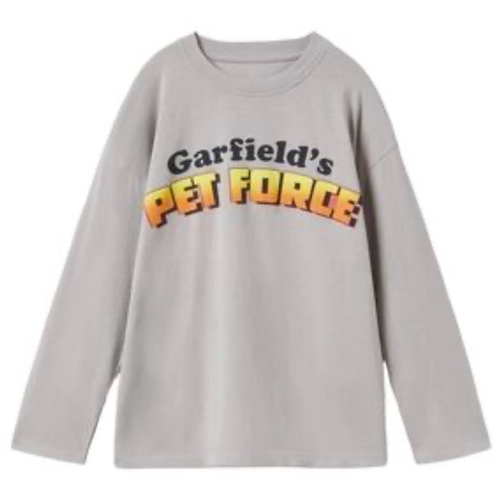Zara Garfield's Pet Force Long Sleeve Shirt Cotton Size 7-8 Years
